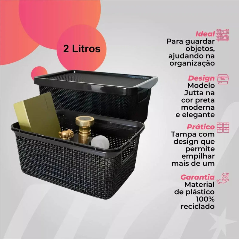 Caixa Organizadora Jutta 2L com Tampa