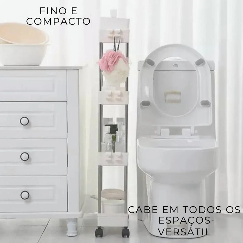 Estante Slim com Rodas